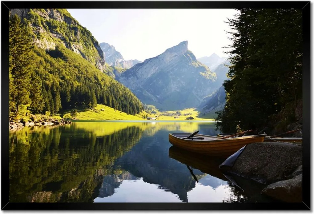 Poszterek keretben 60x40 Hegyi tó