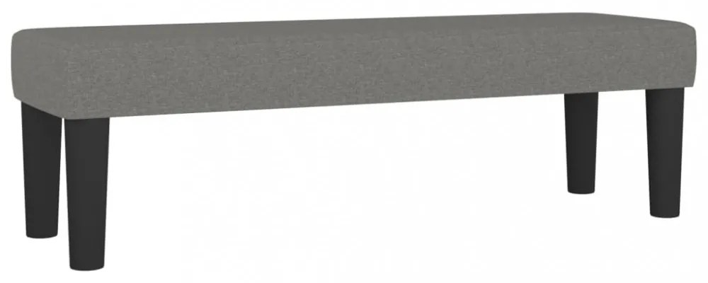 sötétszürke szövet pad 100 x 30 x 30 cm