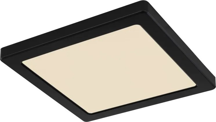 Fekete négyzet alakú Led plafon 18W Lasse a konyhába