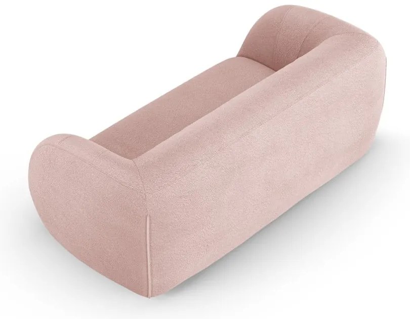 Világos rózsaszín buklé kanapé 210 cm Essen – Cosmopolitan Design
