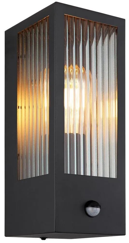 Globo 31980S-Kültéri fali lámpa érzékelővel GUNDULA 1xE27/60W/230V IP44