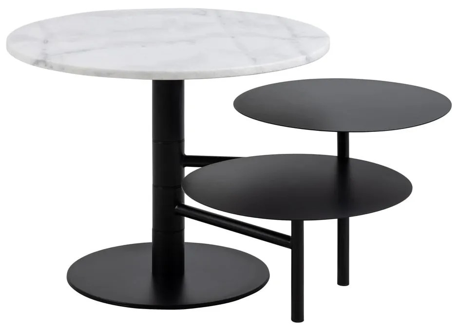 Fehér kerek dohányzóasztal ø 60 cm Lahti – Actona