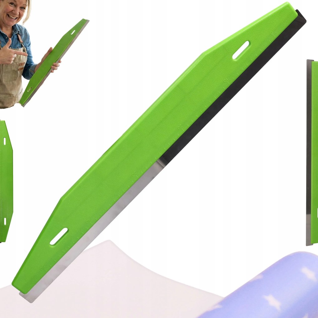 Tapéta- és padlószőnyegvágó léc tapétázó nyomó 60 cm