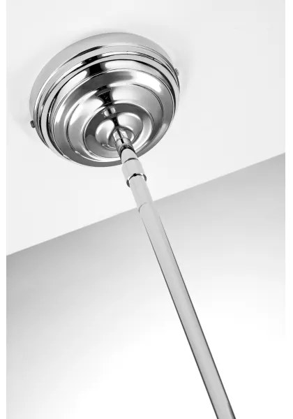 Jupiter 2071 - PLATINO rúdon függő csillár 1xE27/15W/230V zöld/fényes króm