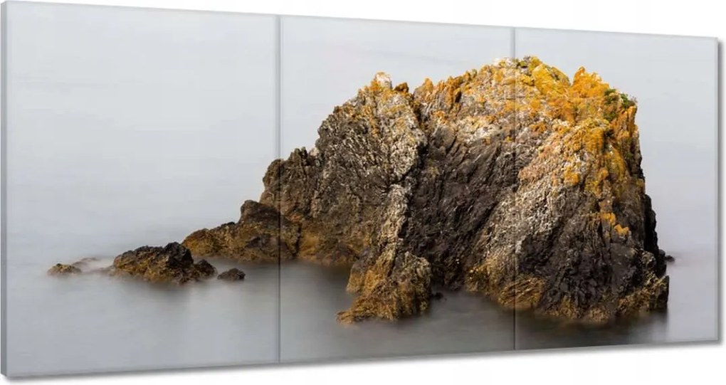 Vászonkép 120x60 Sziklák Tenger Nap