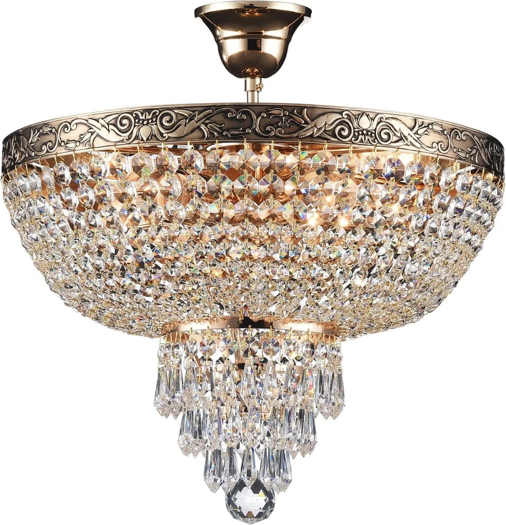 Maytoni glamour klasszikus kristály mennyezeti lámpa palace antik arany mydia890-cl-05-g