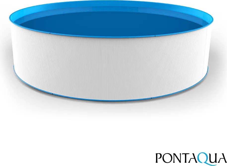 Pontaqua ADRIA merevfalú medence 350 cm kör, fehér