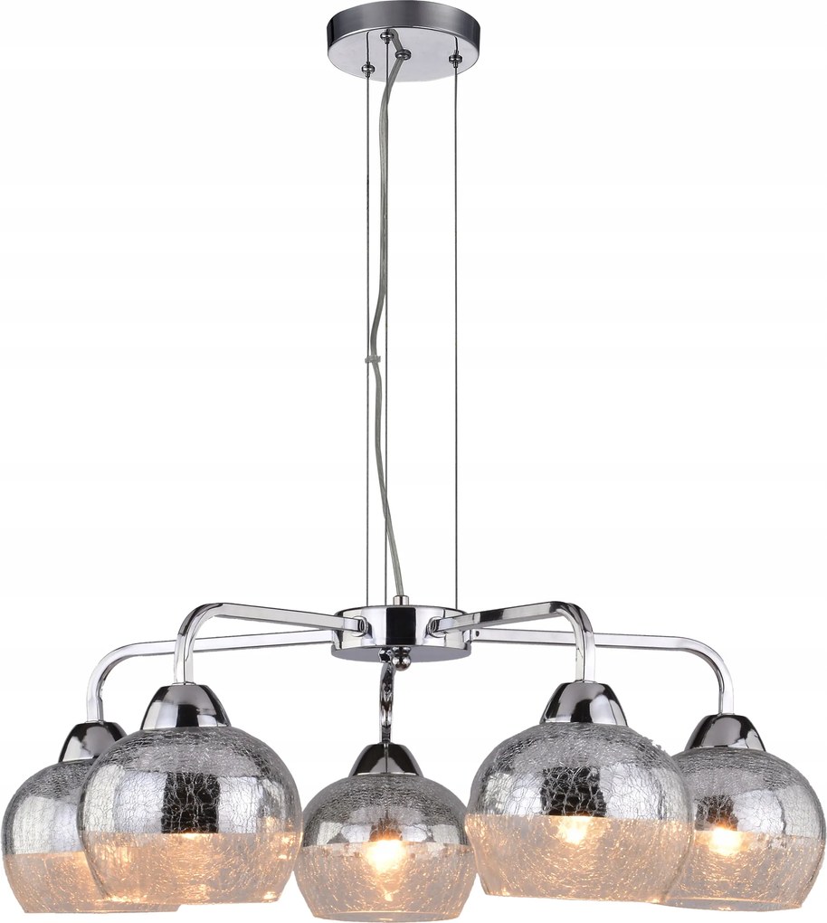 Cromina Függőlámpa 5X60W E27 Króm