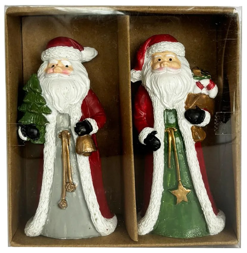 Mikulás poly figura 2féle 10cm