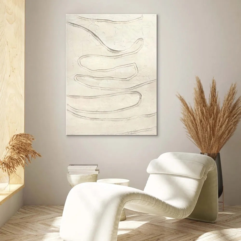 Kézzel festett kép 88x118 cm Track The Line – Malerifabrikken