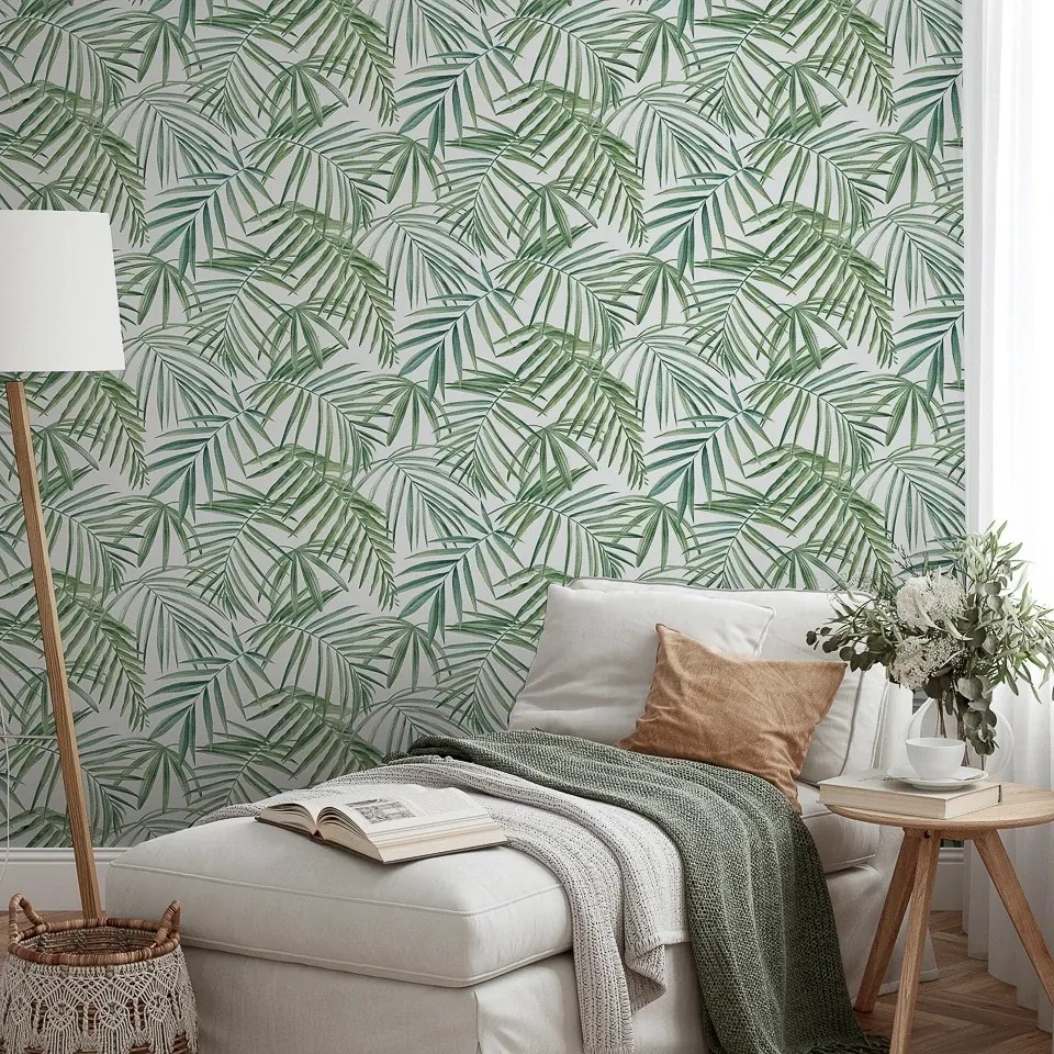 Arthouse Signature 1 Palm Leaves zöld leveles papír tapéta – 923909