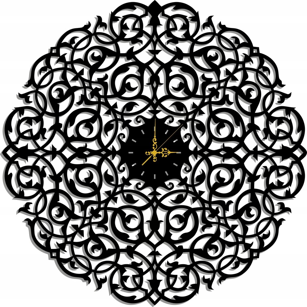 Áttört Vintage Falióra 50CM Loft Színek 3D