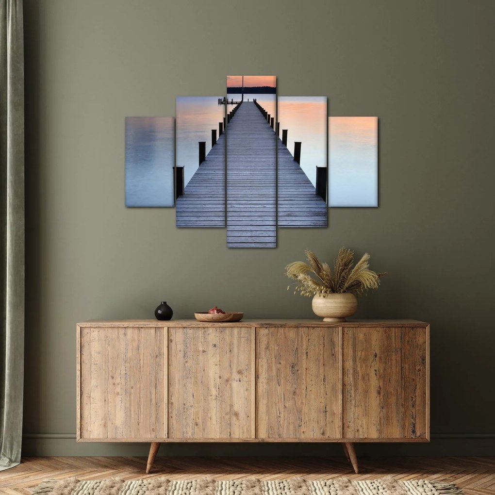 Kép - Móló a Starnberger-tónál, Bajorország, Németország (150x105 cm)
