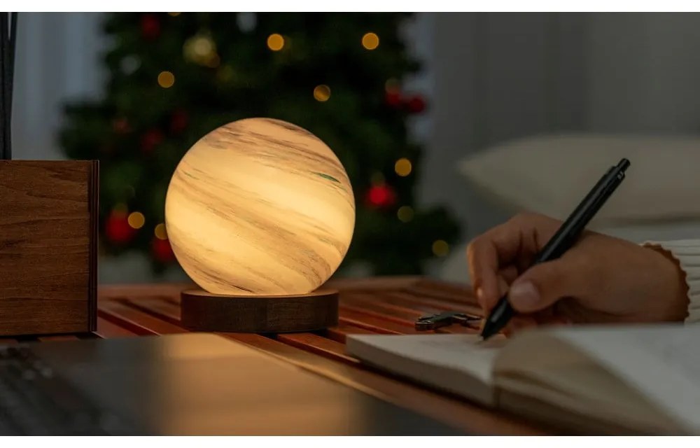 Barna-sötét natúr színű USB fénydekoráció ø 12 cm Polar Cloud – Gingko