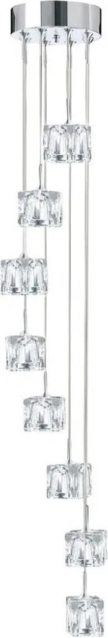 Függeszték Króm ICE CUBE SEARCHLIGHT 6778-8-LED