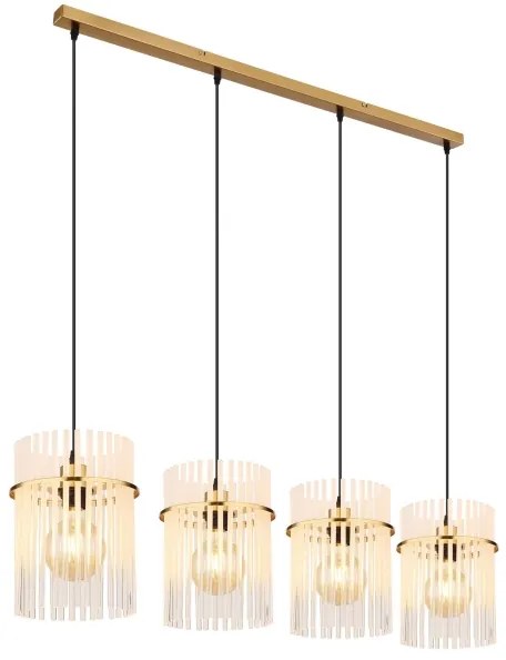 Globo 15698-4HM - Csillár zsinóron GORLEY 4xE27/60W/230V arany