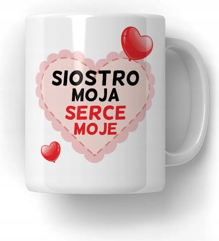 Bögre Nővérem Szívem Ajándék Lány Feleség Barátnőm