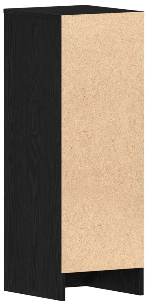 vidaXL Cipőszekrény Fekete Tölgy 31,5x35x90 cm Mérnöki Fa