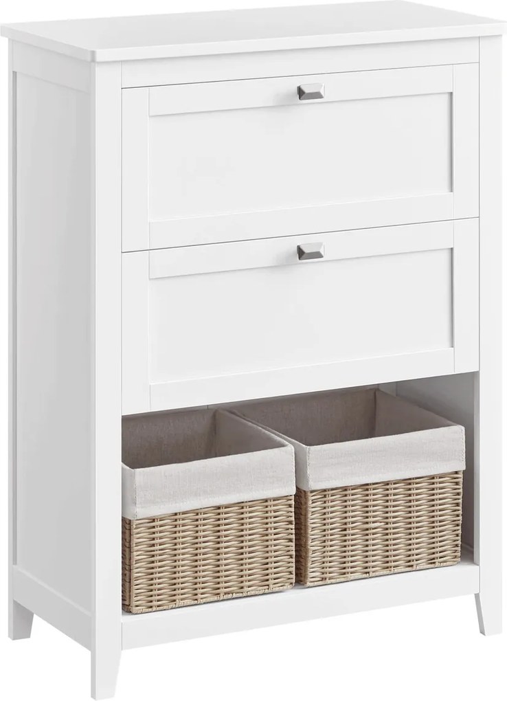 Koupelnová skříňka 60x30x80cm, mdf, bílá, AUK-E1054 WT