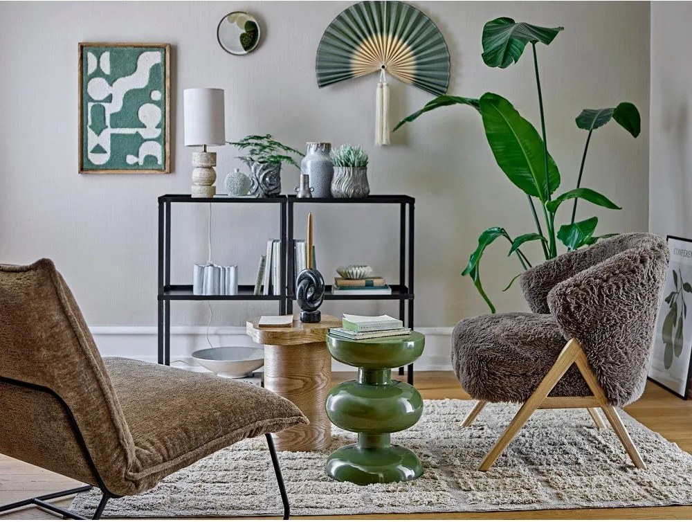 Matt tárolóasztal 46x46 cm Elmer – Bloomingville