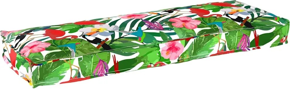 vidaXL Párna Virágos Sokszínű 120 x 40 x 8 cm Oxford Szövet