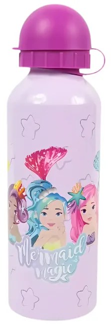 Gyerek fém palack MERMAID MAGIC 500 ml lila