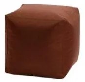 Babzsák zsámoly Cube S öko-bőr TiaHome - Sárga