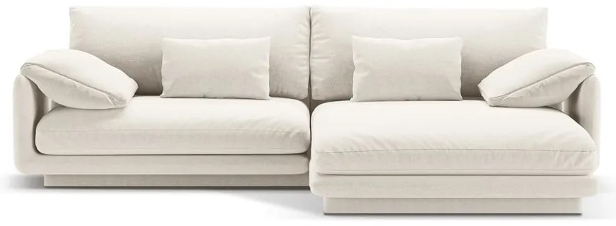 Fehér sarokkanapé (jobb oldali) Torino – Micadoni Home