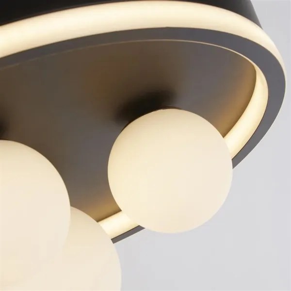 Searchlight 73380BK - LED mennyezeti lámpatest TRIDENT LED/20W/230V átm. 40 cm