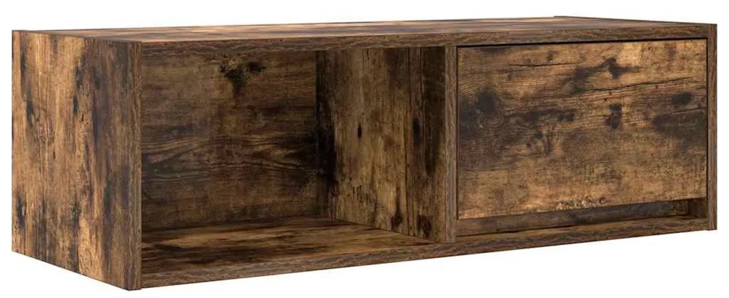 füstös tölgy színű szerelt fa TV-szekrény 80x31x25,5 cm