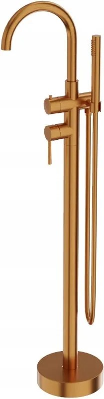 Orion Brushed Copper Szabadon álló kerek kádcsaptelep
