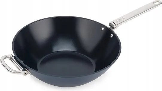 Joseph Joseph Space Wok összecsukható fogantyúval 32 cm sötétkék