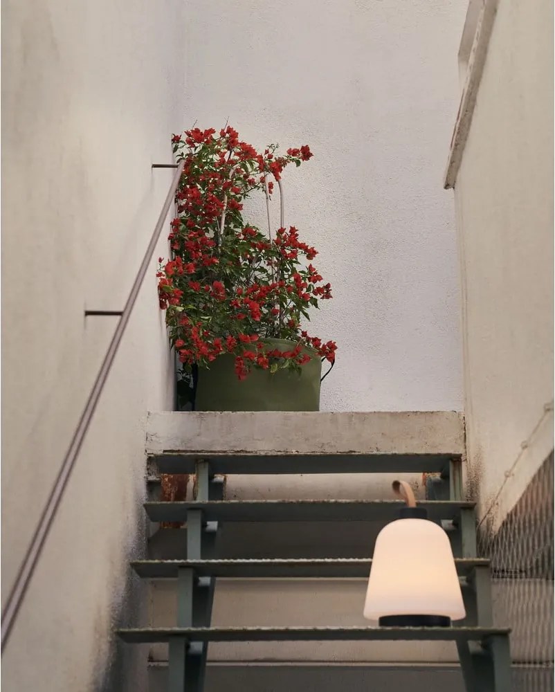 Fehér műanyag LED dimmelhető asztali lámpa (magasság 24 cm) Udiya – Kave Home