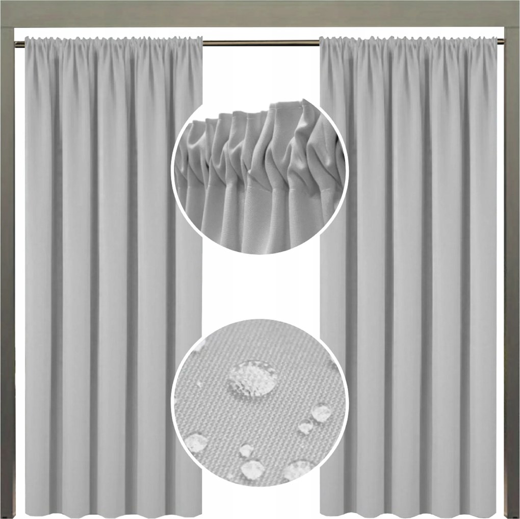 Vízálló kerti függöny 155x200 szalagos zuhanyfüggöny színek