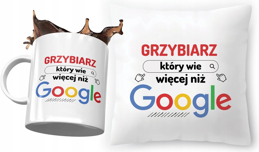 Gombász szett Párna Ajándék bögre fényképes nyomtatással