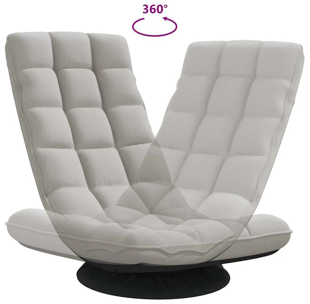 felhőszürke szövet forgó padlószék 70x51x79 cm