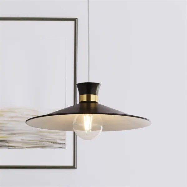 Searchlight 601891BK - BALHAM kábeles csillár 1xE27/60W/230V