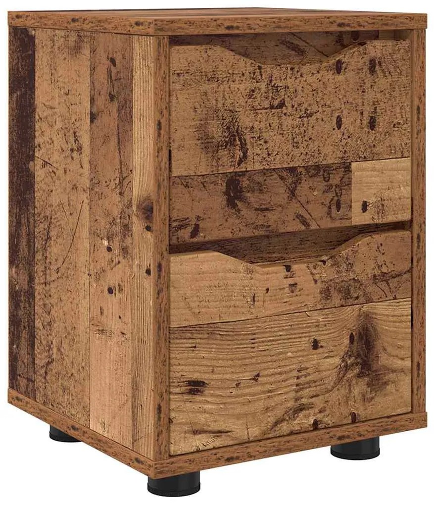 Éjjeli asztal fiókkal Öreg fa 30,5 x 30 x 43 cm Faanyag