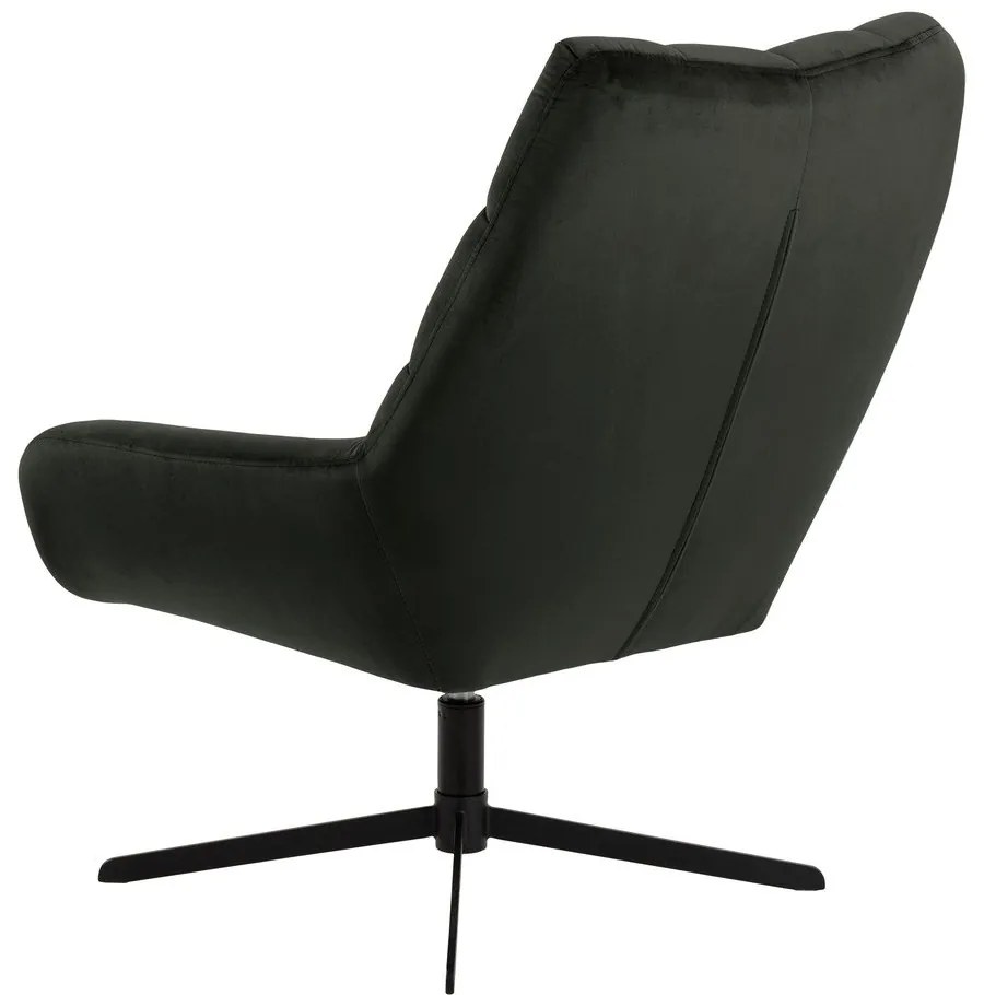 Zöld forgó bársony fotel Paris – Actona