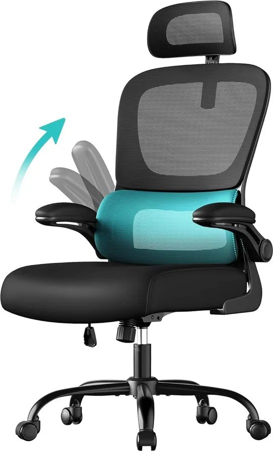 Ergonomikus irodai szék hálós háttámlával és állítható fejtámlával