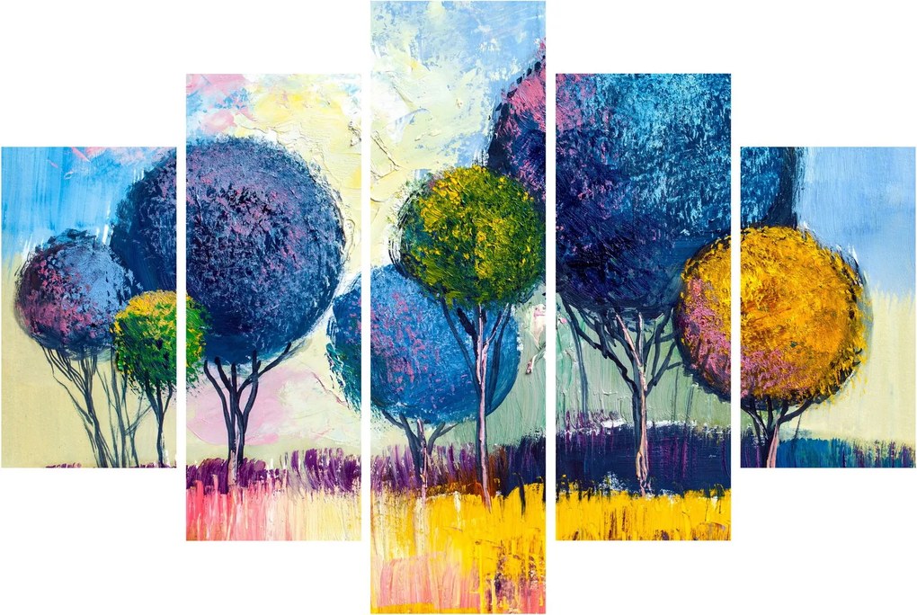 Kupolafák képe, olajfestmény (150x105 cm)