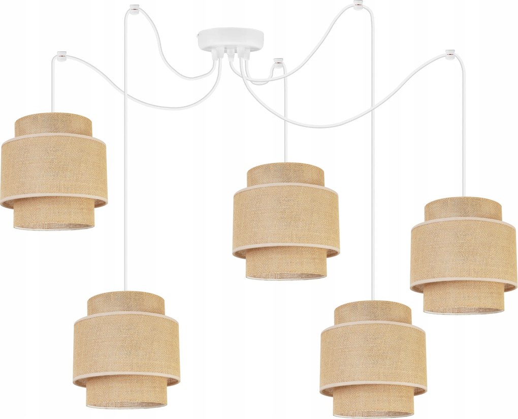 Mennyezeti Lámpa Lógó Csillár Loft Pók Lámpaernyő Boho Juta Modern