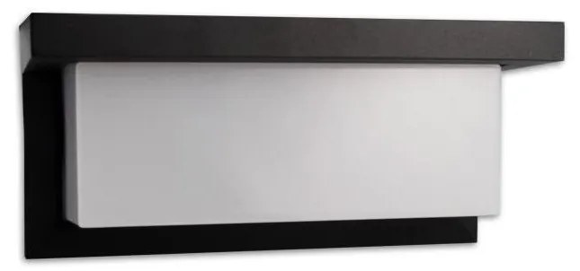 LED Kültéri fali lámpa érzékelővel LED/12W/230V IP54 fekete