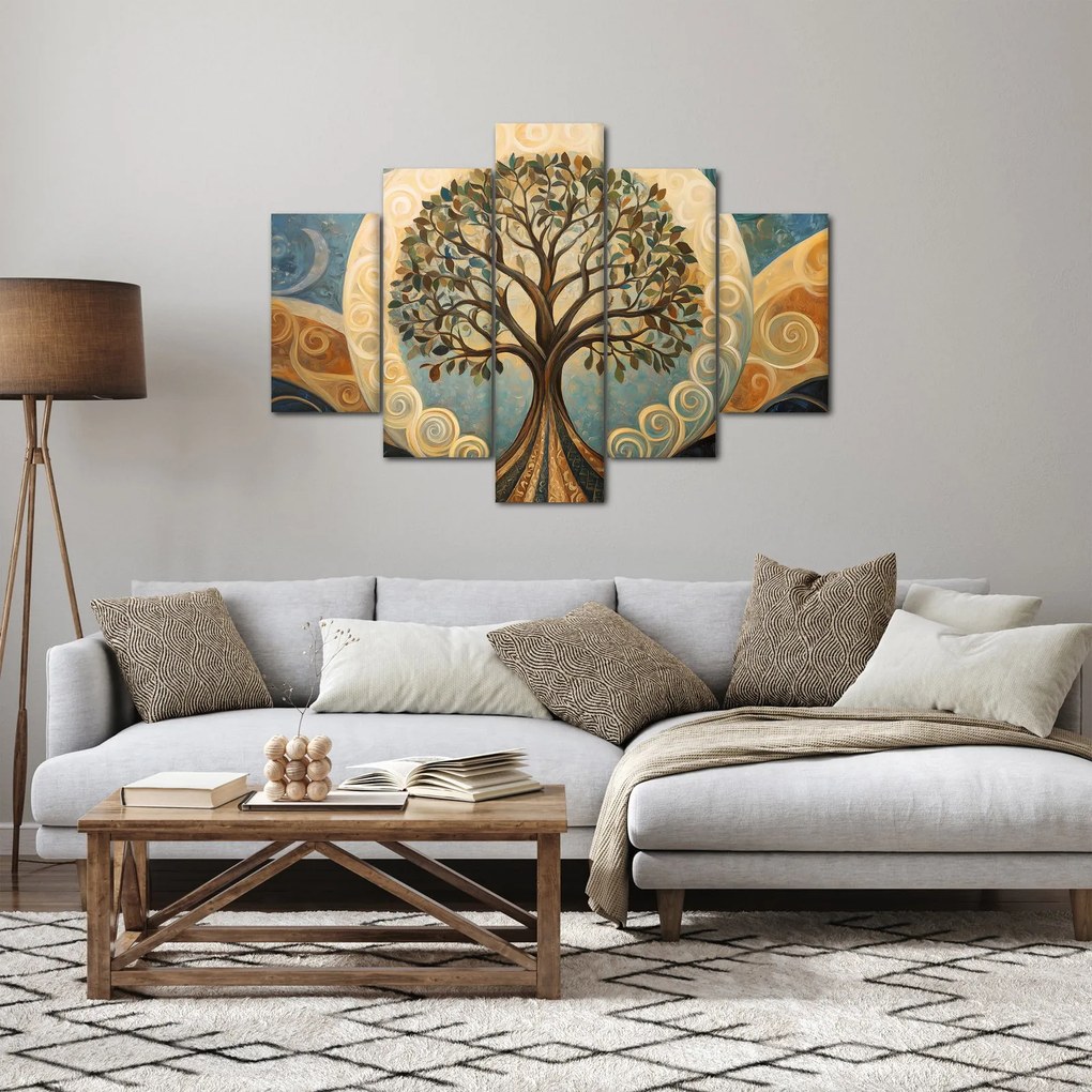 Kép – Életfa és spirálok (150x105 cm)