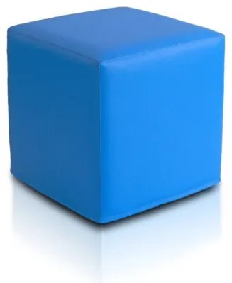 Babzsák Block kocka világoskék ökobőr TiaHome