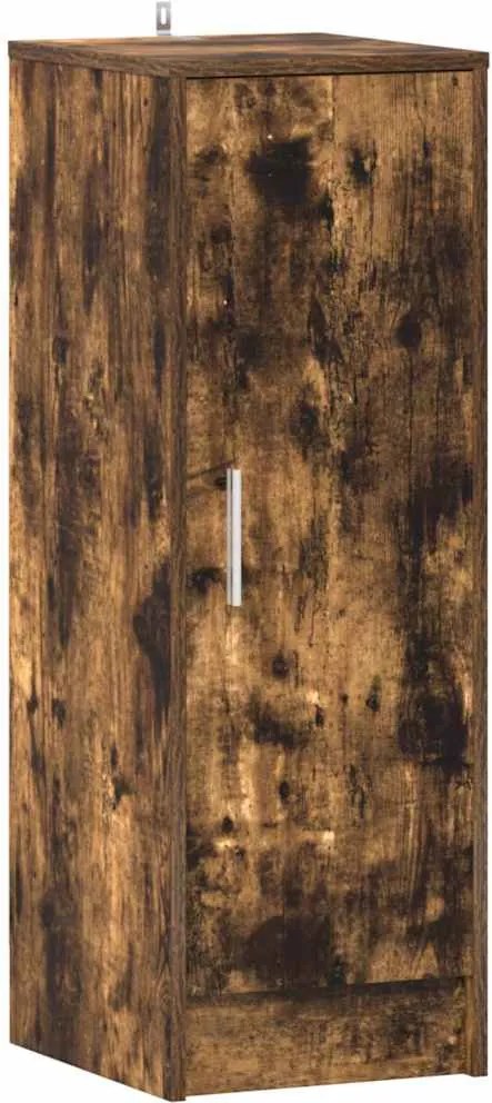 vidaXL füstös tölgy színű szerelt fa cipősszekrény 32 x 35 x 92 cm