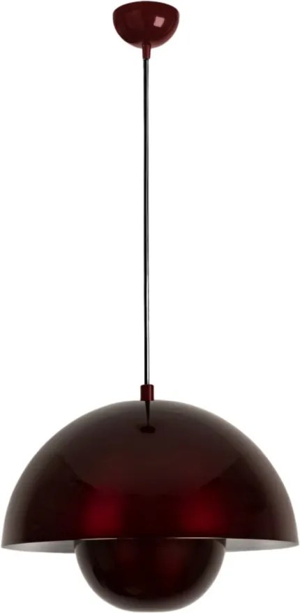 Eylul 15680-30-B bordó fém függőlámpa, Ø30 cm