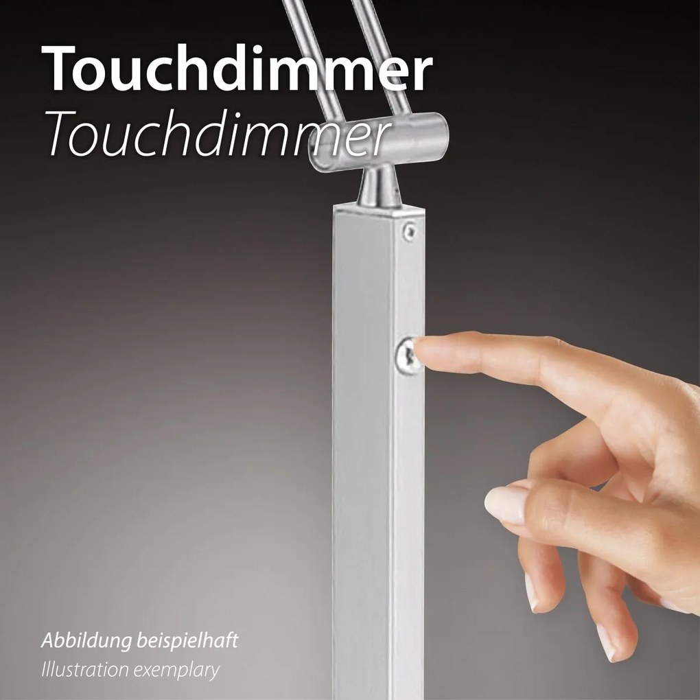 Paul Neuhaus modern állólámpa bella acél pln11785-55