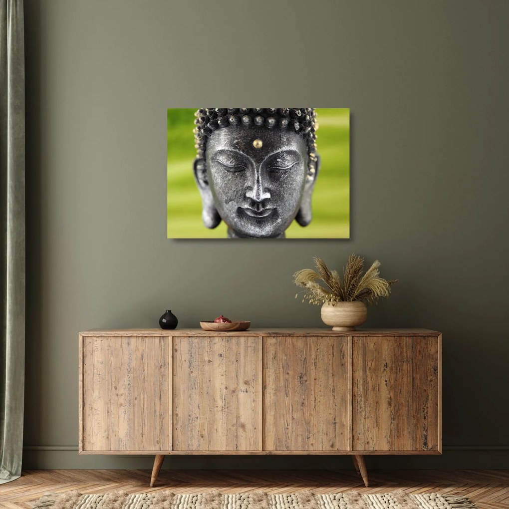 Üveg kép - Buddha szobor II. (70x50 cm)