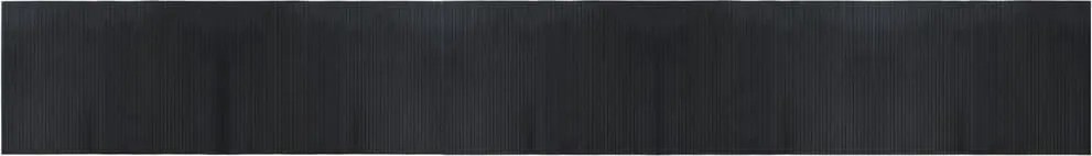 vidaXL négyszögletű fekete bambusz szőnyeg 70 x 500 cm